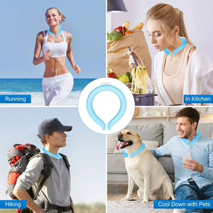 Cincin Pendingin Leher PCM Logo Kustom Grosir, Tahan Lama, Ringan, Dapat Dipakai, Paket Dingin untuk Mengatasi Panas Musim Panas, Berkemah di Luar Ruangan - Product Image 5