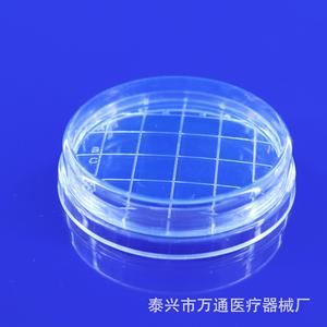 Placa de Petri Desechable Wantong de 65x15 mm con Rejilla, Plástico Estéril para Cultivo Bacteriano - Product Image 3