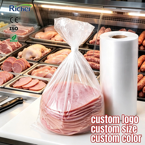 Leakproof HDPE Food Roll <b>Bags</b> Transparent Deli Meat Packaging <b>Bags</b> with Tear Off Perforation for Butcher Shop and Sandwich Bar - Product Image 1