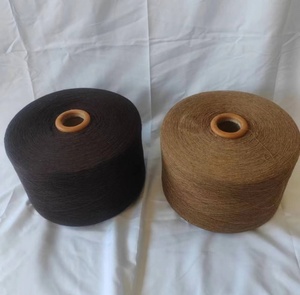 Filato di <span class=keywords><strong>Cotone</strong></span> <span class=keywords><strong>per</strong></span> <span class=keywords><strong>Uncinetto</strong></span>, Cardato, Misto, Riciclato, Colore Marrone, 10s 16s 20s <span class=keywords><strong>per</strong></span> Maglieria e Tessitura - Product Image 1