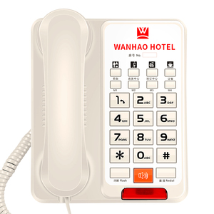 Teléfono personalizado de la habitación de invitados del hotel con pegatina de la placa frontal <span class=keywords><strong>Contacto</strong></span>-número Teléfono fijo para el hotel FICAN907 - Product Image 1
