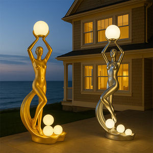 AFELLOW-Lampe de modélisation 3D pour hôtel, lampe de sculpture humaine, lampe d'art sirène, lampadaire, ornements d'extérieur - Product Image 2