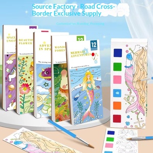 Livre de coloriage à la gouache pour enfants, notes de coloriage, cadeau multicolore, vente en gros d'usine - Product Image 1