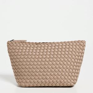 กระเป๋าเครื่องสำอางพับได้แบบพกพา  วัสดุหนังวีแกน  ขนาดใหญ่  ดีไซน์หรูหรา  สำหรับผู้หญิง  รักษ์โลก  สีกรมท่า  แบบมีซิป  นำกลับมาใช้ใหม่ได้ - Product Image 5