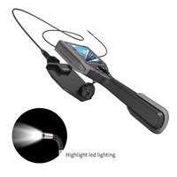 Endoscope industriel portable détachable à rotation 360°, mini caméra 720P HD, étanche IP67, écran 5 pouces, zoom 5X