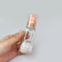 Flacon vide écologique rechargeable pour huiles essentielles et lotions 40ml 60ml, flacon airless en plastique AS, emballage cosmétique personnalisé avec pompe