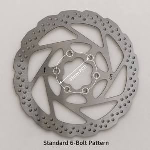 高强度钢制 140mm 160mm 180mm 盘式刹车盘，带 6 个螺丝，厚度 1.8mm，44mm PCD 刹车盘，适用于山地车、电动自行车、踏板车 - Product Image 6