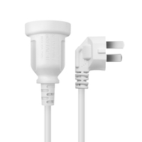 Dreikern-Steckdosen-Verlängerungskabel RVV3x1,5mm Schwarzes PVC-Material für Haushalt & Büro