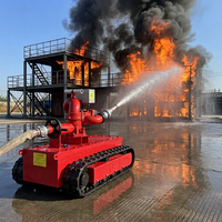 Robot de lutte contre les incendies sur chenilles, prenant en charge plusieurs méthodes de pulvérisation telles que le jet de brume à courant continu, facile à utiliser, Q235