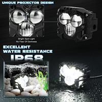 Feux LED OVOVS étanches tout-terrain avec faisceau projecteur, cubes lumineux LED de 3 pouces pour camions, VTT, SUV, UTV, 4x4, bateaux