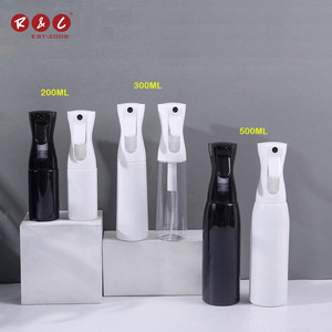 Bulk 200ml 500ml Matt Plastic High Pressure Continuous Spray Water Bottle Fine Mist Spray Barber Bottle Continuous Spray Bottle