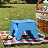 Tabouret pliable de 8 "de hauteur Tabouret pliable bon marché Tabouret pliant rétractable en plastique pour enfants