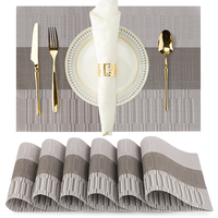Set de table et sous-verre rectangulaires en fibre de bambou et PVC, antidérapants, imperméables et résistants à l'huile, pour le Festival transfrontalier de Hsinchu