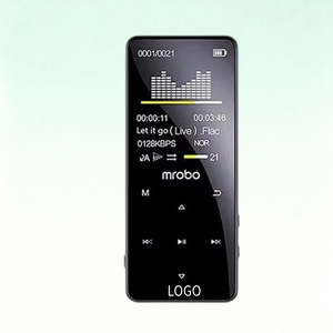 Reproductor MP3 con Pantalla Táctil Completa, Sonido HiFi sin Pérdidas y Grabadora de Voz, para Estudiantes, Deportes, Regalo, Logotipo Personalizado, Metal - Product Image 3