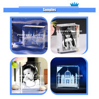 Mesin Laser Perfect Laser - Desk Top PE-DP-C1 Mini 3D untuk Bingkai Foto Kubus Akrilik, Kerajinan Kristal, Pencetakan 3D Laser & Pengukiran Laser