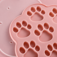 Rosa Silikon-Kuchenform mit Blumenpfoten-Design Backform Wiederverwendbare Gebäckform für Kuchendekoration