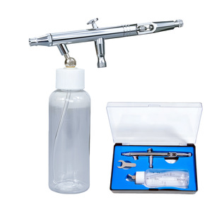 Aérographe double action Td-182a 100 ml à alimentation par gravité, vitesse réglable, portable pour travaux artistiques - Product Image 1