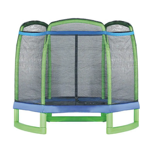 2025 nuevo <span class=keywords><strong>trampolín</strong></span> para niños de 7 pies <span class=keywords><strong>con</strong></span> tobogán de plástico Safetynet <span class=keywords><strong>y</strong></span> diseño duradero para edades de 3 a 12 años, soporta hasta 230 libras - Product Image 3