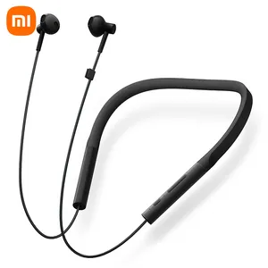 Xiaomi kablosuz boyun bandı ucuz siyah kulaklıklar Bluetooth yaka kulaklık gençlik versiyonu kulaklık kulakiçi