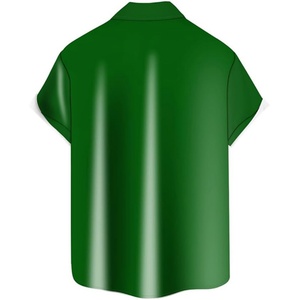 Chemises décontractées pour hommes à col montant, boutonnées, à manches courtes, respirantes, pour la plage et les vacances, avec logo personnalisé ODM - Product Image 2
