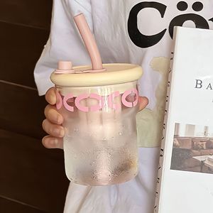 Cốc cà phê văn phòng đơn giản với màn hình lọc, cốc thủy tinh chịu nhiệt độ cao, cốc rơm nước giải khát cao cấp - Product Image 4