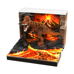 Bloc-notes 3D Tyrannosaurus <span class=keywords><strong>Rex</strong></span>, calendrier de bureau, bloc-notes <span class=keywords><strong>dinosaure</strong></span> <span class=keywords><strong>T</strong></span>-<span class=keywords><strong>rex</strong></span>, papeterie décorative, cadeau d'anniversaire personnalisé de luxe pour garçon - Product Image 1