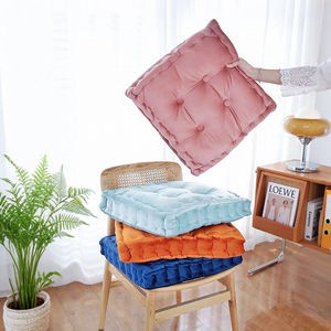 El-dikili Ruffles & kapitone doku ile romantik fransız kadife koltuk tezgah minderi - Product Image 6