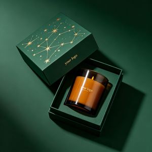 FX Luxury Custom Aroma Candle <b>Gift</b> <b>Box</b> with Recyclable Paperboard <b>Magnetic</b> Closure Custom Logo-Festive Present Container - Product Image 1
