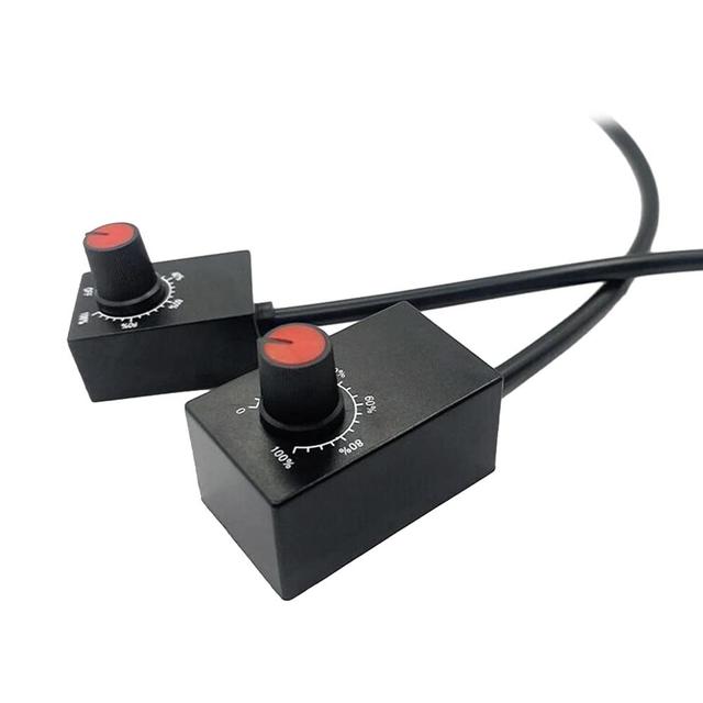 Mini DC 0-10V 1-10V Knob Dimmer 0-100% Scale Electronic Potentiometer for LED Dimmable Grow Lights Power Driver