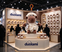 Porte-clés en peluche mouton, pendentif animal en peluche doux pour décoration de sac, cadeau de fête, porte-clés en peluche mouton personnalisé