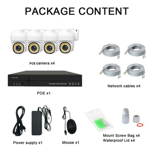 Kit NVR POE TSEye 4CH 4K, Sistema de Vigilancia CCTV con Cámara de Seguridad de 4MP 5MP 8MP, Visión Nocturna, Detección de Movimiento, IP66 Impermeable - Product Image 3