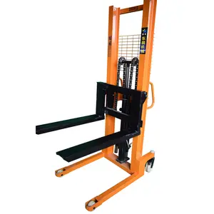 wholesale high quality 1ton hydraulic manual hand pallet stacker for oil depot