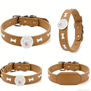 Collare per Cani in Pelle Personalizzato con Nome e Alfabeto, Alta Qualità, con Cristalli - Product Image 6