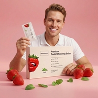 Bandes blanchissantes violettes pour les dents, soin de l'émail, résultats en 7/14 jours, puissant blanchiment, prix direct usine, logo personnalisable, fortement recommandé