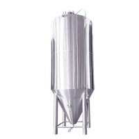 Fermenteur Conique en Acier Inoxydable Personnalisé, Cuve de Fermentation à Double Enveloppe, Équipement de Brasserie pour la Production de Bière 2000L 3000L 5000L