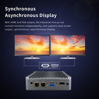 Support WIFI/BT dual display port hdm1 vga quad-core CPU cheap price fanless industrial mini pc ipc box