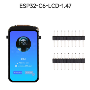 Waveshare papan pengembangan <span class=keywords><strong>ESP32</strong></span>-C6 dengan LCD 1.47 inci, WiFi 6/BLE <span class=keywords><strong>5</strong></span> Onboard RGB LED - IoT perangkat cerdas prototipe - Product Image 3
