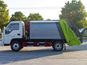 Camion compacteur à chargement arrière Foton Mini 4X2 LHD/RHD 4CBM pour la collecte des déchets résidentiels, directement du fabricant - Product Image 3