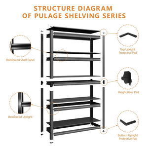 Étagère d'<span class=keywords><strong>angle</strong></span> en acier pour supermarché, pour le salon, étagères multi-niveaux pour le rangement, étagère de rangement - Product Image 4