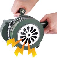 Sirène d'alerte d'urgence manuelle à manivelle rotative à haut décibel pour l'extérieur, système d'alerte sonore puissant, klaxon DIY OEM
