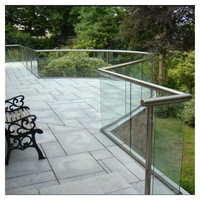 Kit complet de balustrade en verre à rainures en U Prima Custom, profil en aluminium 6063, balustrade sans cadre pour terrasse extérieure, projet résidentiel