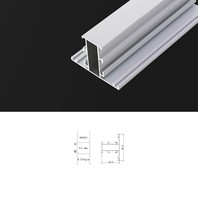 Ventanas y Puertas de Aluminio con Doble Acristalamiento, Perfil de Aluminio para Ventanas, Perfiles de Aluminio para Marcos, Venta Caliente en África, Origen China