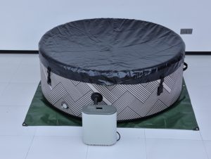 Jacuzzi gonflable grande capacité à chauffage rapide avec système de bulles pour la relaxation familiale - Product Image 3
