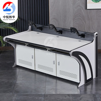 Bureau d'ordinateur en métal extensible de qualité supérieure avec un design moderne pour usage commercial