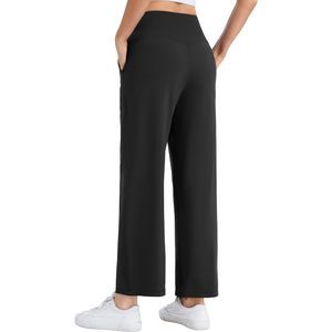 Pantalones de Yoga de Pierna Ancha para Mujer FOXA, Cintura Alta de 27 Pulgadas, Corte Holgado con Bolsillos, Pantalones de Entrenamiento hasta el Tobillo - Product Image 4