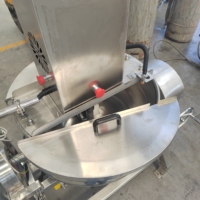 Marmite de cuisson industrielle à vapeur pour sandwichs, machine électrique inclinable pour mélanger les confitures de fruits, cuve à double enveloppe, pour boulangerie et usine d'assaisonnements