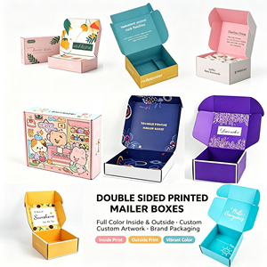 Custom <b>Pink</b> Mailer <b>Boxes</b> Rigid Paperboard Packaging <b>Gift</b> and Craft Shipping <b>Boxes</b> - Product Image 3
