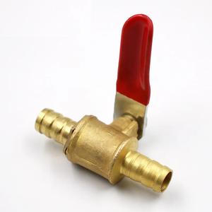 6 มม.-12 มม.ท่อ Barb อินไลน์ทองเหลืองน้ําน้ํามันแก๊สการใช้สายปิดบอลวาล์วท่ออุปกรณ์นิวเมติกตัวเชื่อมต่อ Controller - Product Image 2