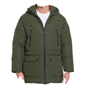 Parka longue en toile de luxe pour <span class=keywords><strong>homme</strong></span>, avec capuche, faible MOQ, vente en gros, pour l'hiver - Product Image 1