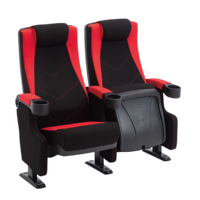 Sièges de cinéma avec porte-gobelets, chaises rembourrées pour les cinémas et les lieux de divertissement